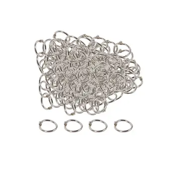 100Pcs 19Mm Folhas Soltas Anéis Anéis de Chave do Livro de Anéis de Fichário Anéis para Scrapbook/Álbum/Artesanato