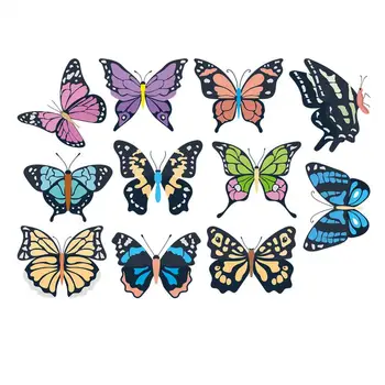 11Pcs Borboleta adesivos de parede muito bonita e elegante. A borboleta decoração é viva e bonita