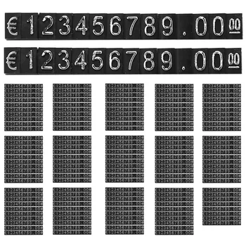 150Sets de Plástico com Cubos de Preço Exibir Tags Ajustável Número de Stand Frame Label Loja