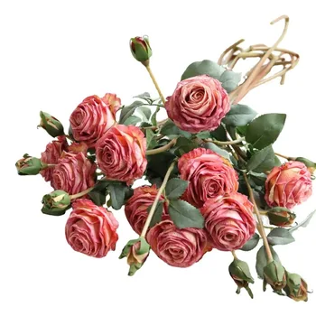 1Pc Artificial Rose Flores de Haste Longa para DIY Buquê de Casamento Tabela de Central Decoração de Casa
