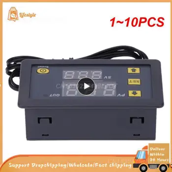 1~10PCS 110V 220V DC 12V Digital de Tempo de Atraso de Retransmissão de Display LED Ciclo do Temporizador Interruptor de Controle Ajustável do Relé de Temporização de Atraso de Tempo
