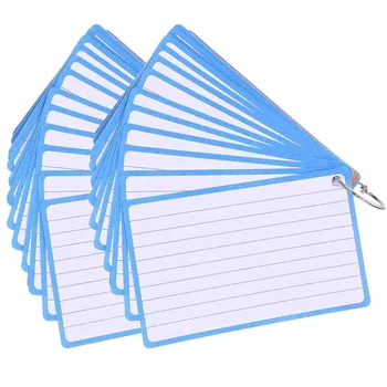 2 Livros de Diy Forrado Cartões de Escritório Vazio Cartões Gravável Cartões em Branco em Branco do Word Cartões de Diy