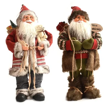 30cm/45cm de Santa Claus Figura Decoração de Natal do Boneco de neve, Boneco de Natal, Decorações de Natal, Enfeites para o Lar