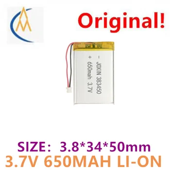 383450-650mAh3.7v bateria de lítio do polímero, DIODO emissor de luz do instrumento da beleza, soft bag bateria recarregável de polímero de lítio de bateria