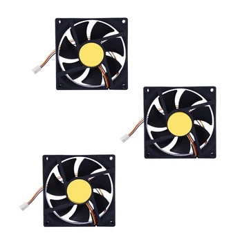 3X de 3 Pin 90Mm x 25 mm Fan Cooler Dissipador de calor de Refrigeração do Radiador Para Computador PC CPU 12V