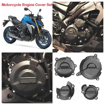 Adapta-se para a Suzuki GSXS 1000 GSX-S1000 F GT GSX-S 1000F 1000GT ABS L5-M2 2015-2023 Motocicleta Secundário Tampa do Motor Conjunto de controles Deslizantes