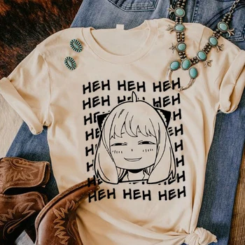 Anya Tee mulheres mangá Japonês camiseta menina de anime Japonês de roupas