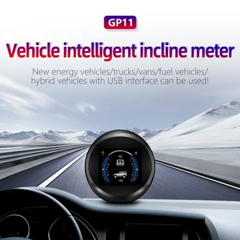 ANÚNCIO GP11 HUD Carro 4x4 Inclinômetro Exibir o Ângulo do Talude Velocidade do Satélite de Temporização de Altitude GPS Auto Acessórios Multi-função de Medidor de