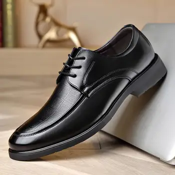 Brogue Sapatos de Couro dos Homens Desgaste Formal de Negócios Sentido, masculina Casual Terno de Casamento do Noivo Sapatos