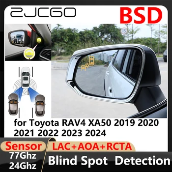 BSD Ponto Cego de Detecção de Mudança de Faixa Assistido Estacionamento de Condução Warnin para Toyota RAV4 XA50 2019 2020 2021 2022 2023 2024