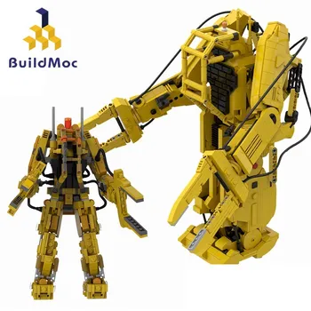 Buildmoc Ideias P-5000 de Trabalho de Energia do Carregador de Máquinas Robô MOC Conjunto de Blocos de Construção de Kits de Brinquedos para Crianças Presentes Tijolos de Brinquedo