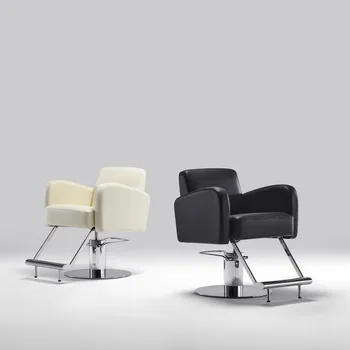 Cabeleireiro, Maquiagem Barbeiro Cadeiras Equipamento Reclinável Estética Estilista Confortável Barbeiro Cadeiras De Metal Cadeiras Para Pequenos Espaços Spa Móveis