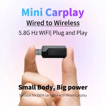 Carplay AI Caixa de Apple Carplay sem Fio Adaptador de Carro do OEM com Fios Jogo de Carro sem Fios Jogo de Carro USB-Tipo C Mini Dongle Plug and Play