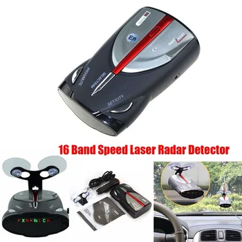 Carro 12V Eletrônico Cão De 16 de Banda Cobra XRS 9880 Anti Radar Carro Detector de 360 Graus Display de Led de Polícia do Velocímetro, o Alerta da Voz