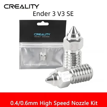 Creality Ender 3 V3 SE Bocais Kit de 0,4/0,6 mm 2Pcs de Alta Velocidade Bico para Ender 5 S1/7/Aranha 1.0 Hotend/Ender-3 V3 SE Impressora 3D