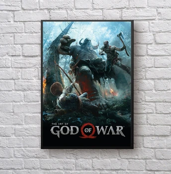 Deus da Guerra 4 de jogos de Vídeo de Lona Cartaz Casa, Pintura de Parede Decoração (Sem Moldura)