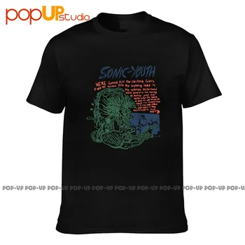 Década de 1990, o Sonic Youth via Expressa Para o Ano Crânio Vintage Turnê da Banda T-shirt T-Shirt Estilo Streetwear