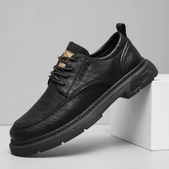 Homens sapatos casuais laço preto exterior da moda resistente ao desgaste e tênis Confortáveis, televisão casual original de moda de sapatos de homem