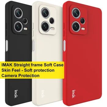 IMAK Macio Magro Caso de TPU para Xiaomi Redmi Nota 12 Descoberta de Edição em linha Reta Quadro de Telefone de Tampa de Proteção