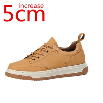Interior do Aumento da Altura de 5cm Homens Casuais Sapatos de Desporto de Homens do Aumento da Altura de Sapatos de Invisível, Aumentando a Espessura de Sola Elevador Sapatos