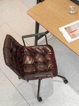 Italiano Cadeiras de Escritório móveis para escritório moderno Computador de Casa Cadeira de Elevação Giratório Suave Almofada de Encosto de Cadeira de Estudo de Jogos Cadeira