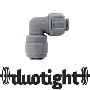 KegLand Duotight - 6,35 mm (1/4) Screwlock X 8mm (5/16) Redutor de Cotovelo Plástico de engate Rápido de Tubo de Mangueira do Conector de Acessórios Articulações