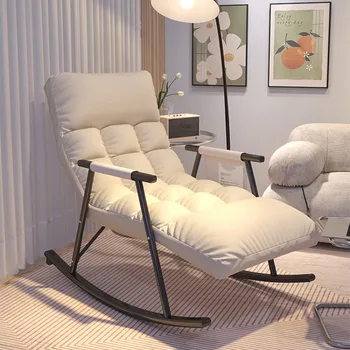 Luxo Confortável Sala de Leitura Cadeira de Acampamento Preguiçoso Interior Elegante poltrona de Dormir Liegestuhl Móveis da Sala YQ50LC