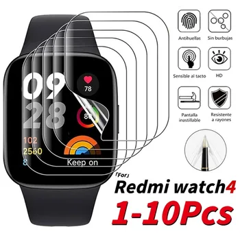 Macio Hidrogel Filme de Proteção para Mi Redmi Assista 4 Curva de Cobertura Anti-risco Protetor de Tela Smart Watch Acessórios Não de Vidro