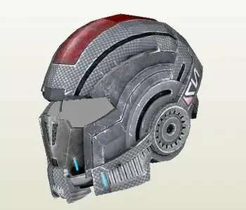Mass Effect N7 Capacete de 1:1 Wearable 3D em Papel Modelo DIY