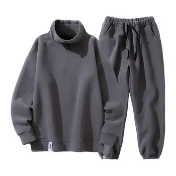 Mens Vestuário de Moda Tendências Quentes Casual Treino de Homens Sweatsuits e Calças de 2 Conjuntos de peças Conforto de Lã Corredores de Mens Conjunto