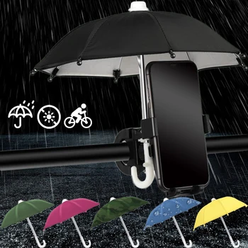 Mini guarda-Sol Guarda-chuva do Telefone Móvel ao ar Livre, Capa Impermeável, Protetor solar de Montagem de Motocicletas Iphone Samsung Xiaomi
