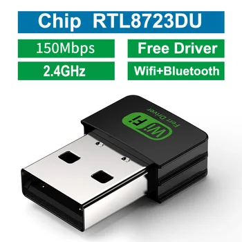 MINI Wifi USB Adaptador Bluetooth 150Mbps 2.4 Ghz Antena Ethernet Wi-fi Dongle Lan Placa de Rede Wireless Desktop do PC Receptor