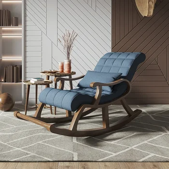 Nordic De Luxo Cadeiras De Jantar Lidar Com Preguiça De Balanço Cadeira De Recliner Chão Leitura Muebles De La Sala Sotaque Sala De Estar Acessórios