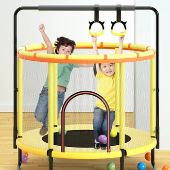 Novo Trampolim para Crianças Exercício Trampolim com Protetor Líquido Equipado de Esportes Coberta de Entretenimento Apoio 300 KG