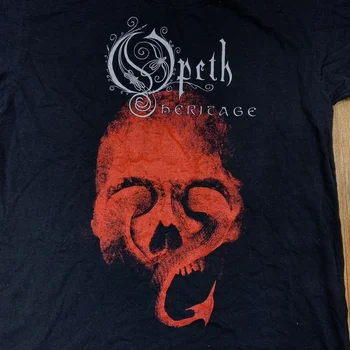 O Opeth Banda Herança de Manga Curta Preto Homens S-234XL T-Shirt 1A1151