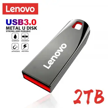 Original Lenovo U Disco de 2TB 1024 GB 256 GB USB 3.1 Tipo-C Interface de Telefone Celular Computador Mútua Transmissão de Memória USB Portátil