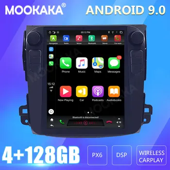 Para Mitsubishi Outlander 2006-2011 Rádio do Carro da Tela de Navegação GPS 128GB Android CARPLAY Player de Multimídia de Áudio