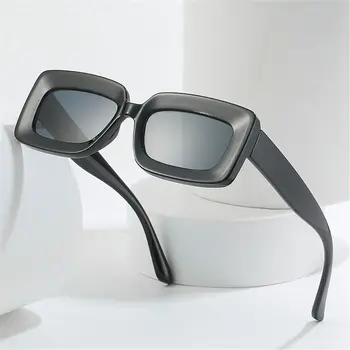 Popular Senhoras Óculos Vintage UV400 Tons de Mulheres de Óculos de sol Retângulo Óculos de Homens, Óculos de Sol