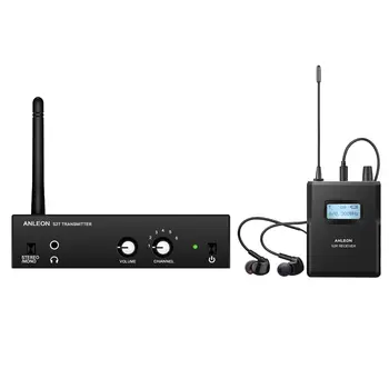 Sem fio Fone de ouvido Microfone Transmissor Receptor S2 Wireless Monitor de Sistema para o Estúdio de Gravação de Monitoramento de 670-680Mhz 100-240V