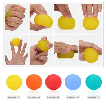 Silicone Terapia da Mão de Bola para Adequação e Flexibilidade - Exercícios de Dedos, de Descompressão, Massagem, Força de preensão