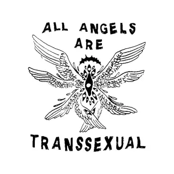 Todos os Anjos São Transexuais Adesivo para notebook de Decoração de Quarto de Carro Bonito dos desenhos animados de Arte Público da Moda Mala