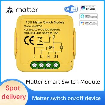 TUYA Importa o wi-Fi Smart Switch Módulo de Relé 1-Gang 16A Compatível Homekit Smartthings Controle de Voz Funciona Com Alexa Inicial do Google