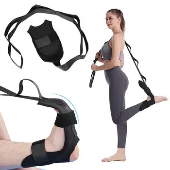 Yoga Perna Maca Flexibilidade Alongamento da Correia de Fitness Para a Reabilitação Correia fascite Plantar Treinador de ráfia de U8E1